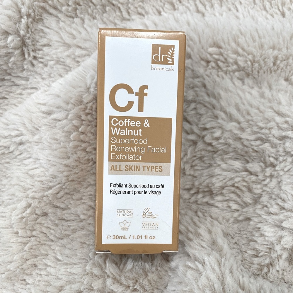 Dr. Botanicals - coffee & walnut facial exfoliator NEW